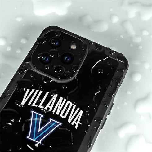 Villanova University V Black iPhone 15 Pro Waterproof Case